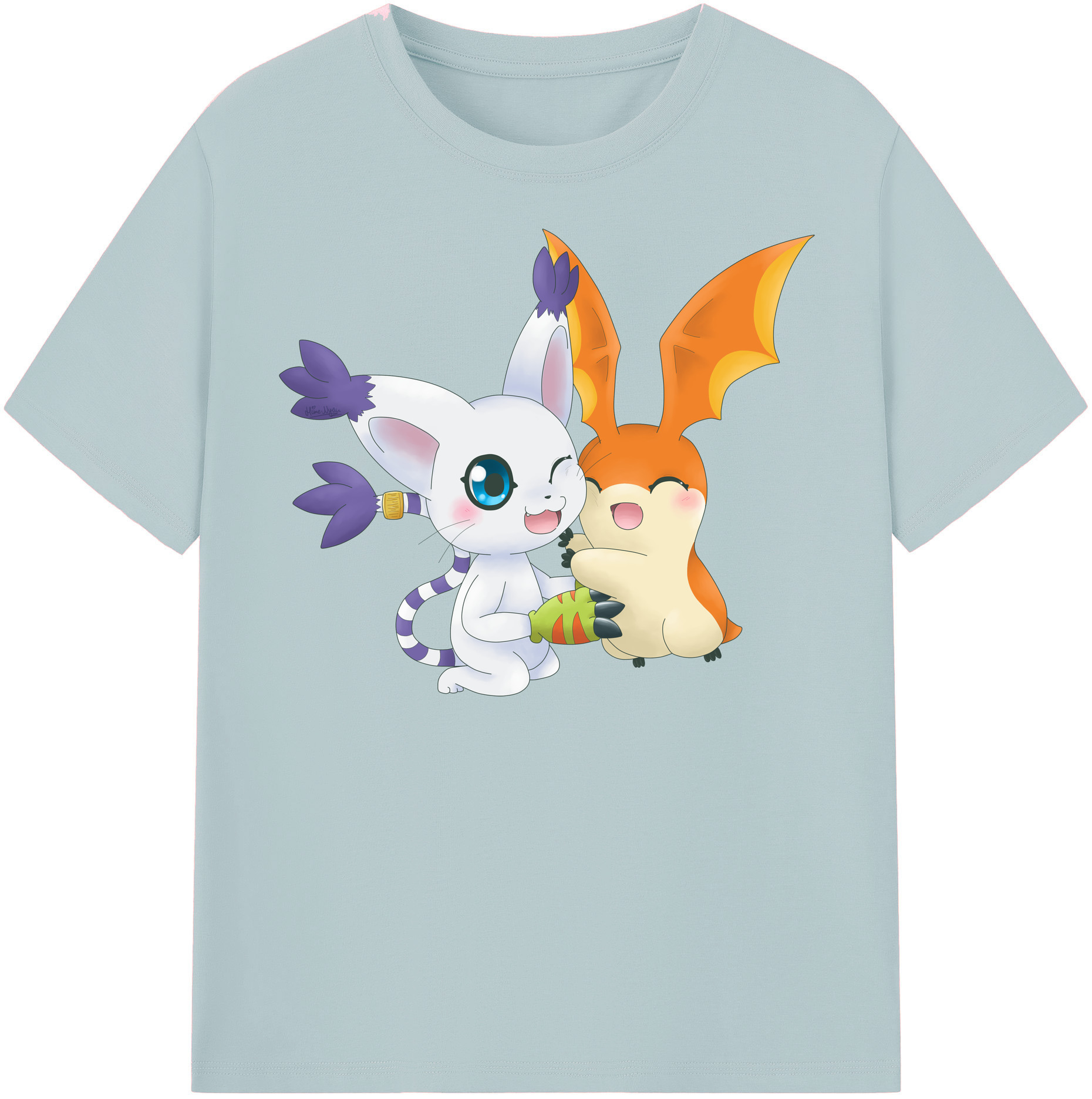 （画像用） Digimon デジタルモンスター/デジモン 綿100％半袖Tシャツ（フロントプリント）